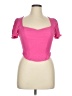 Lulus Pink Short Sleeve Top Size XL - photo 1