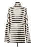 Eri + Ali Stripes Silver Long Sleeve Top Size S - photo 2