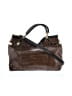 Milly Animal Print Brown Leather Satchel One size - photo 1