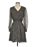 MSK 100% Polyester Animal Print Gray Casual Dress Size S (petite) - photo 1