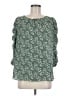 Max Studio 100% Polyester Green 3/4 Sleeve Blouse Size M - photo 1