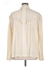 Max Azria 100% Silk Ivory Blouse Size L - photo 2