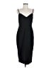 Shilla Solid Black Cocktail Dress Size L - photo 1
