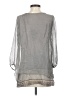 Prontomoda Giusy 100% Silk Gray Blouse Size S - photo 2