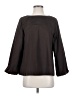 MAXSPORT Black 3/4 Sleeve Blouse Size S - photo 1