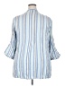 Assorted Brands Stripes Blue 3/4 Sleeve Button-Down Shirt Size 2X - photo 2