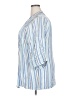 Assorted Brands Stripes Blue 3/4 Sleeve Button-Down Shirt Size 2X - photo 5