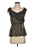 Blue Sketch Black Short Sleeve Blouse Size S - photo 1