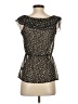 Blue Sketch Black Short Sleeve Blouse Size S - photo 2