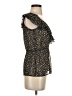 Blue Sketch Black Short Sleeve Blouse Size S - photo 4