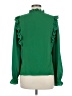 CeCe Green Long Sleeve Blouse Size M - photo 2