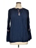 St. John's Bay Blue Long Sleeve Blouse Size XL - photo 1