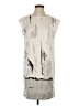 dalia Graphic Silver Casual Dress Size 2 - photo 1