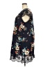 Shein Curve Floral Blue Casual Dress Size 18 Plus (3) - photo 5