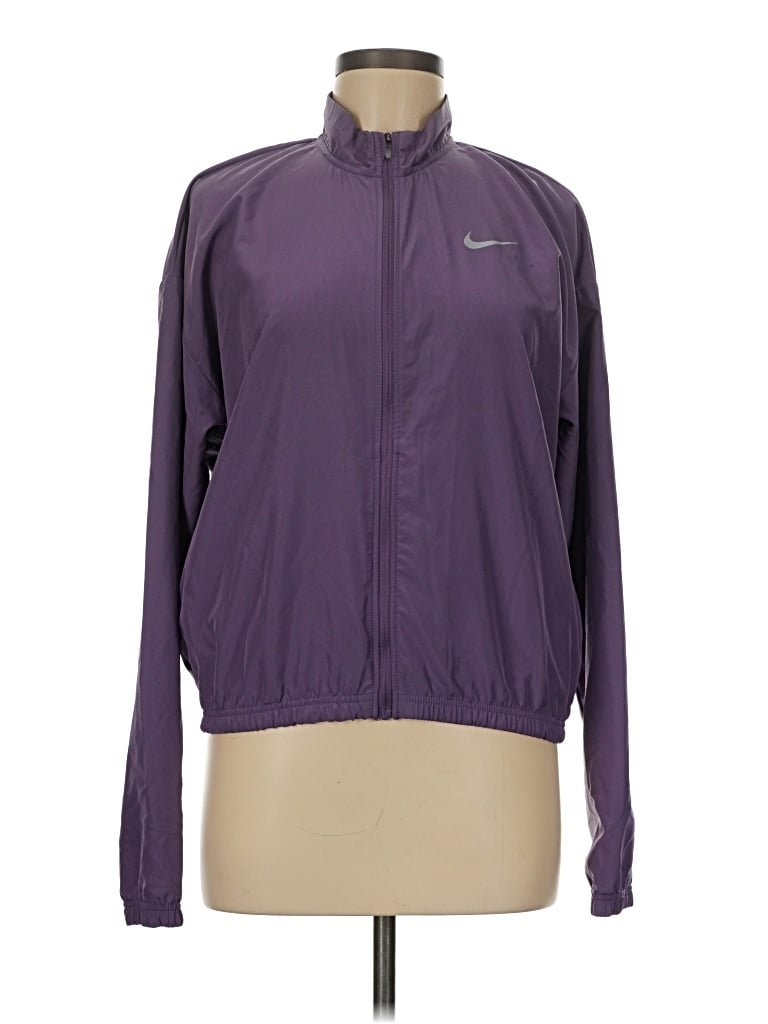 Pre-owned Nike Cardigan Sweater In Purple