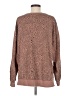Z Supply Animal Print Brown Pullover Sweater Size M - photo 2