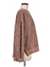 Z Supply Animal Print Brown Pullover Sweater Size M - photo 4