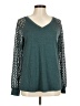 Automet Teal Long Sleeve Top Size M - photo 1