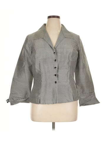 MSK 3/4 Sleeve Button-Down Shirt (view 1)