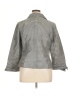 MSK Houndstooth Gray 3/4 Sleeve Button-Down Shirt Size 14 (estimated) - photo 2