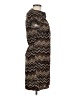 Speechless Chevron-herringbone Brown Casual Dress Size M - photo 4