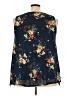 Roz & Ali Blue Sleeveless Blouse Size 3X - photo 2