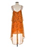 Bar III 100% Polyester Orange Casual Dress Size M - photo 2