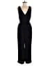 A New Day 100% Polyester Solid Black Jumpsuit Size M - photo 1