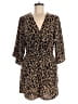 Fashion 100% Polyester Animal Print Brown Tan Romper Size M - photo 1