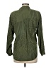 Assorted Brands 100% Rayon Animal Print Green Long Sleeve Button-Down Shirt Size M - photo 2