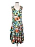 Tango Mango Print Blue Casual Dress Size S (petite) - photo 1