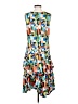 Tango Mango Print Blue Casual Dress Size S (petite) - photo 2