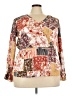 Andree by UNIT 100% Rayon Orange Long Sleeve Blouse Size 3X - photo 1
