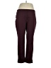 Rafaella Solid Burgundy Active Pants Size XL - photo 1