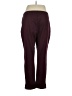 Rafaella Solid Burgundy Active Pants Size XL - photo 2