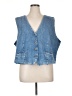 Good American Blue Denim Vest Size XL (4) - photo 1