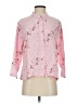 Amanda Gray Floral Pink 3/4 Sleeve Blouse Size S - photo 1
