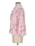 Amanda Gray Floral Pink 3/4 Sleeve Blouse Size S - photo 5