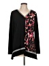 Renuar 100% Polyester Black Long Sleeve Blouse Size L - photo 1