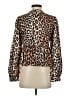 Assorted Brands Animal Print Brown Long Sleeve Blouse Size S - photo 2