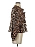 Assorted Brands Animal Print Brown Long Sleeve Blouse Size S - photo 4
