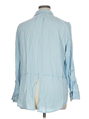 CALVIN KLEIN JEANS 3/4 Sleeve Button-Down Shirt (view 2)