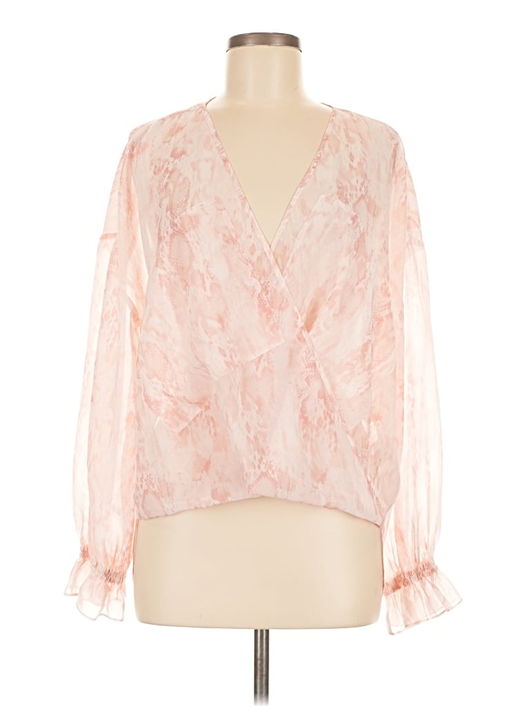 Pre-owned Allsaints 3/4 Sleeve Blouse In Pink