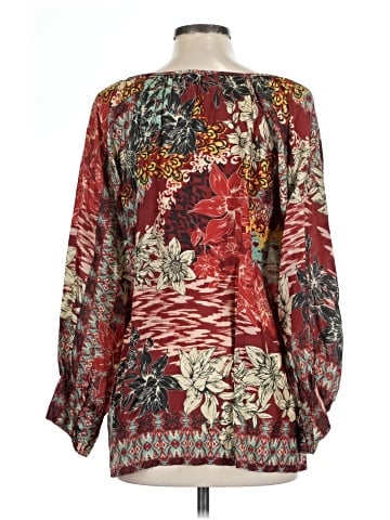 Johnny Was Long Sleeve Silk Top (view 2)