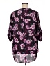 Torrid 100% Polyester Floral Purple 3/4 Sleeve Blouse Size 1X Plus (1) - photo 2