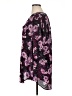 Torrid 100% Polyester Floral Purple 3/4 Sleeve Blouse Size 1X Plus (1) - photo 5