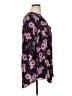 Torrid 100% Polyester Floral Purple 3/4 Sleeve Blouse Size 1X Plus (1) - photo 4