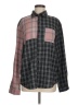 Unbranded Color Block Gray Long Sleeve Button-Down Shirt Size M - photo 1