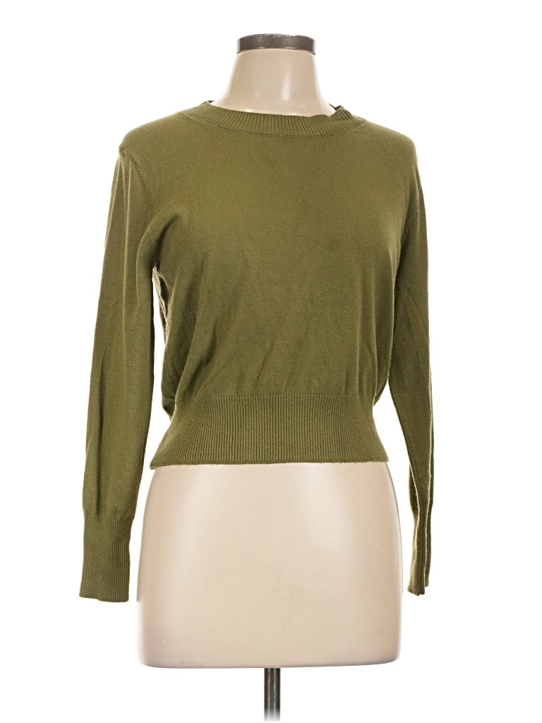 Pre-owned Cielo Pullover Sweater In Green