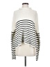 TRUTH BY REPUBLIC Stripes White Turtleneck Sweater Size S - photo 1